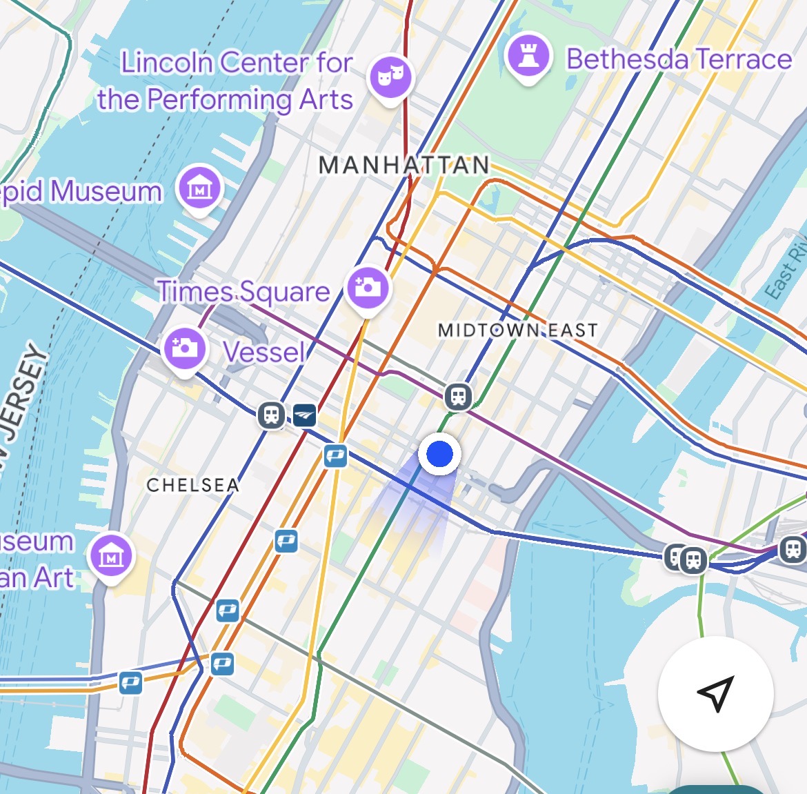 Map of Enchanted Garden in Murray Hill